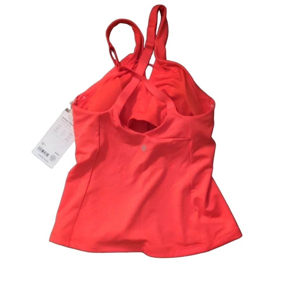 Athleta Tank Crossed Tankini Swim Top Size XS